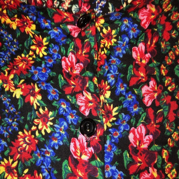 Vintage Stefano World Wide floral tunic. Short sleeves. - Picture 7 of 7